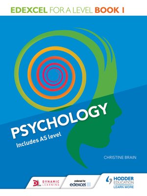 cover image of Edexcel Psychology for A Level Book 1